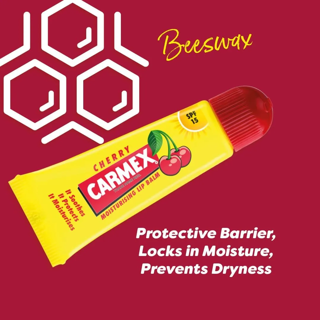 Carmex Spf15 Cherry Moisturising Lip Balm, 10g (T)