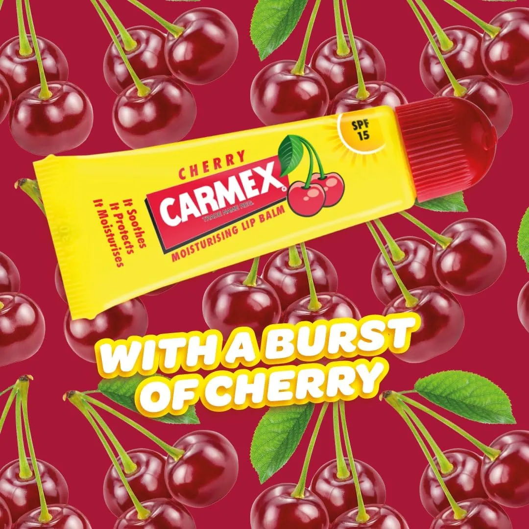 Carmex Spf15 Cherry Moisturising Lip Balm, 10g (T)