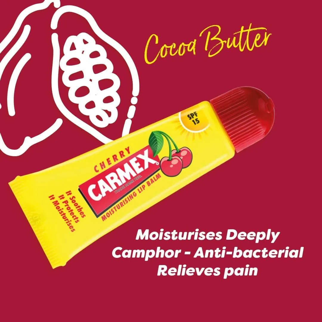 Carmex Spf15 Cherry Moisturising Lip Balm, 10g (T)