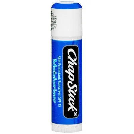 ChapStick Moisturizer Original Lip Balm Tube, SPF 15 and Skin Protectant