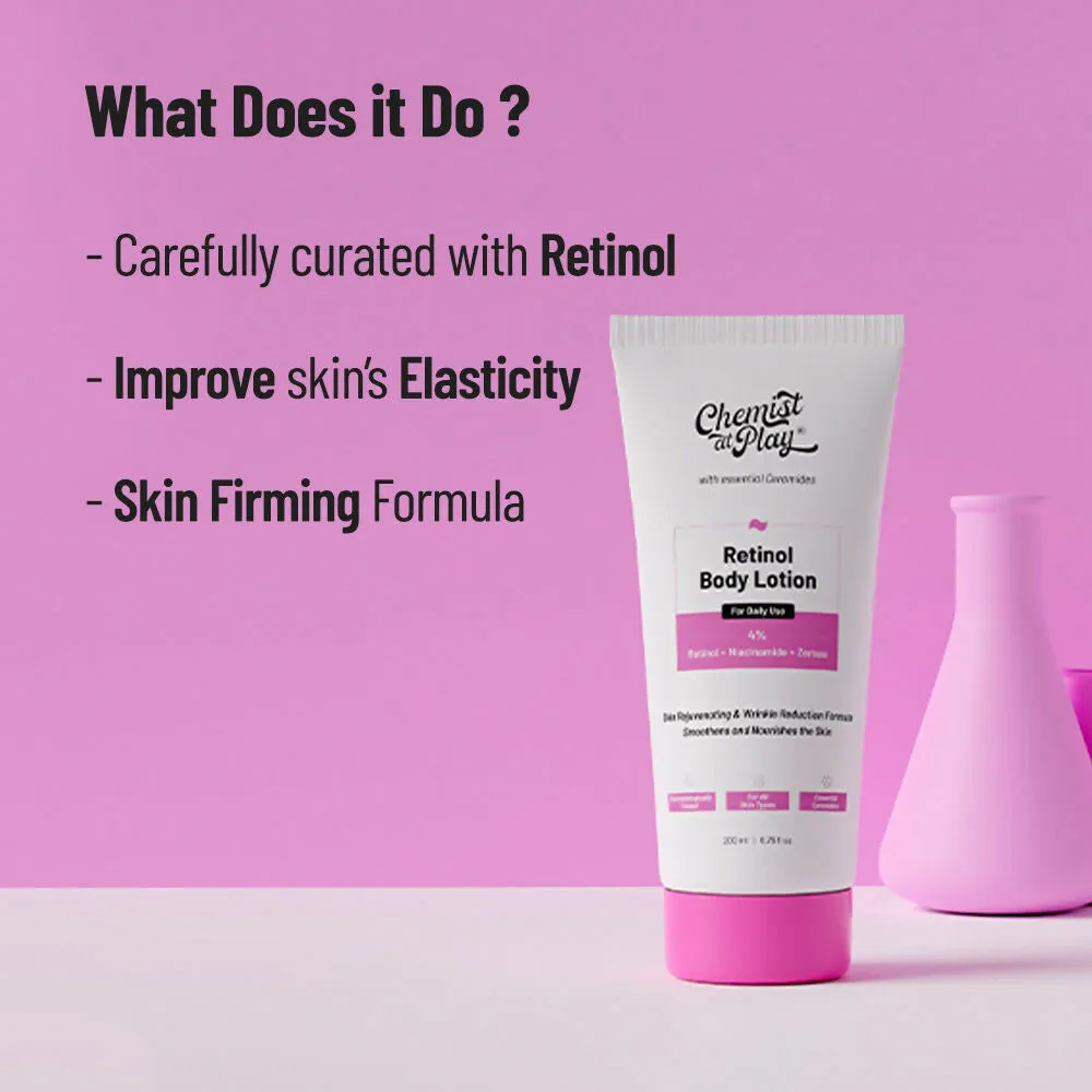 Chemist At Play Retinol Anti-Aging Body Lotion   Brightening Boost Face Wash Combo