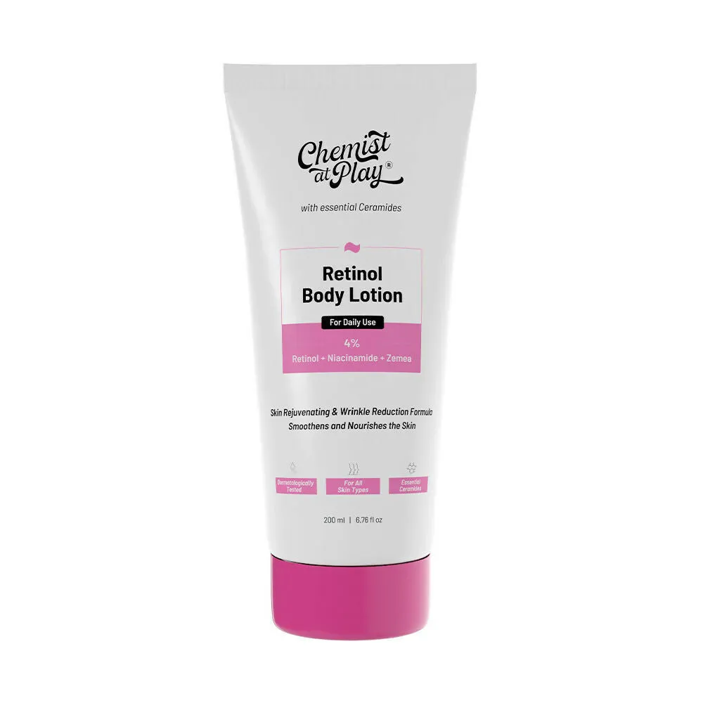 Chemist At Play Retinol Anti-Aging Body Lotion   Brightening Boost Face Wash Combo