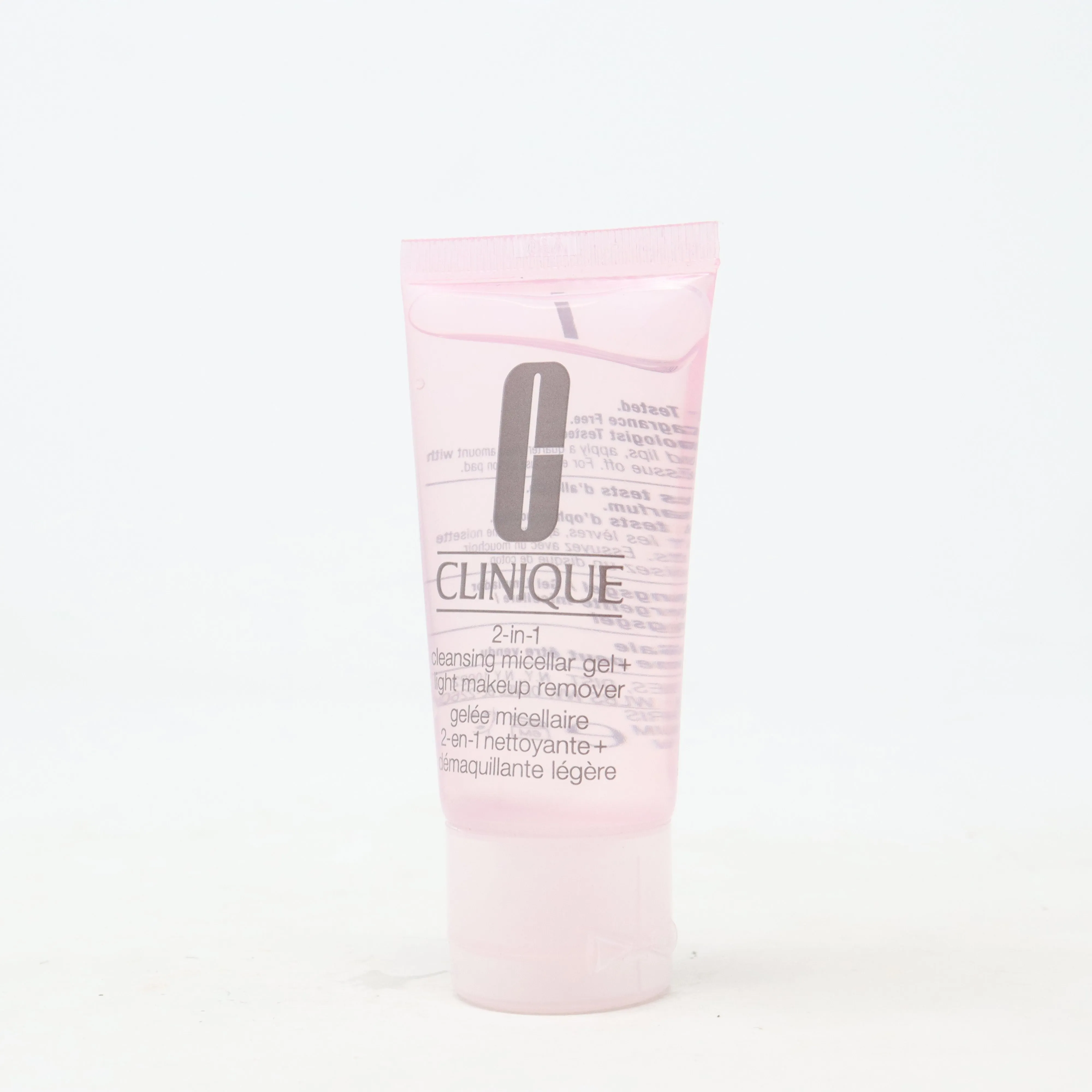 Clinique 2-In-1 Cleansing Micellar Gel   Light Makeup Remover  1.0oz/30ml New