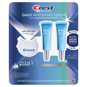 Crest 3DWhite Daily Whitening Serum, Advanced Enamel White   LED Light Treatment