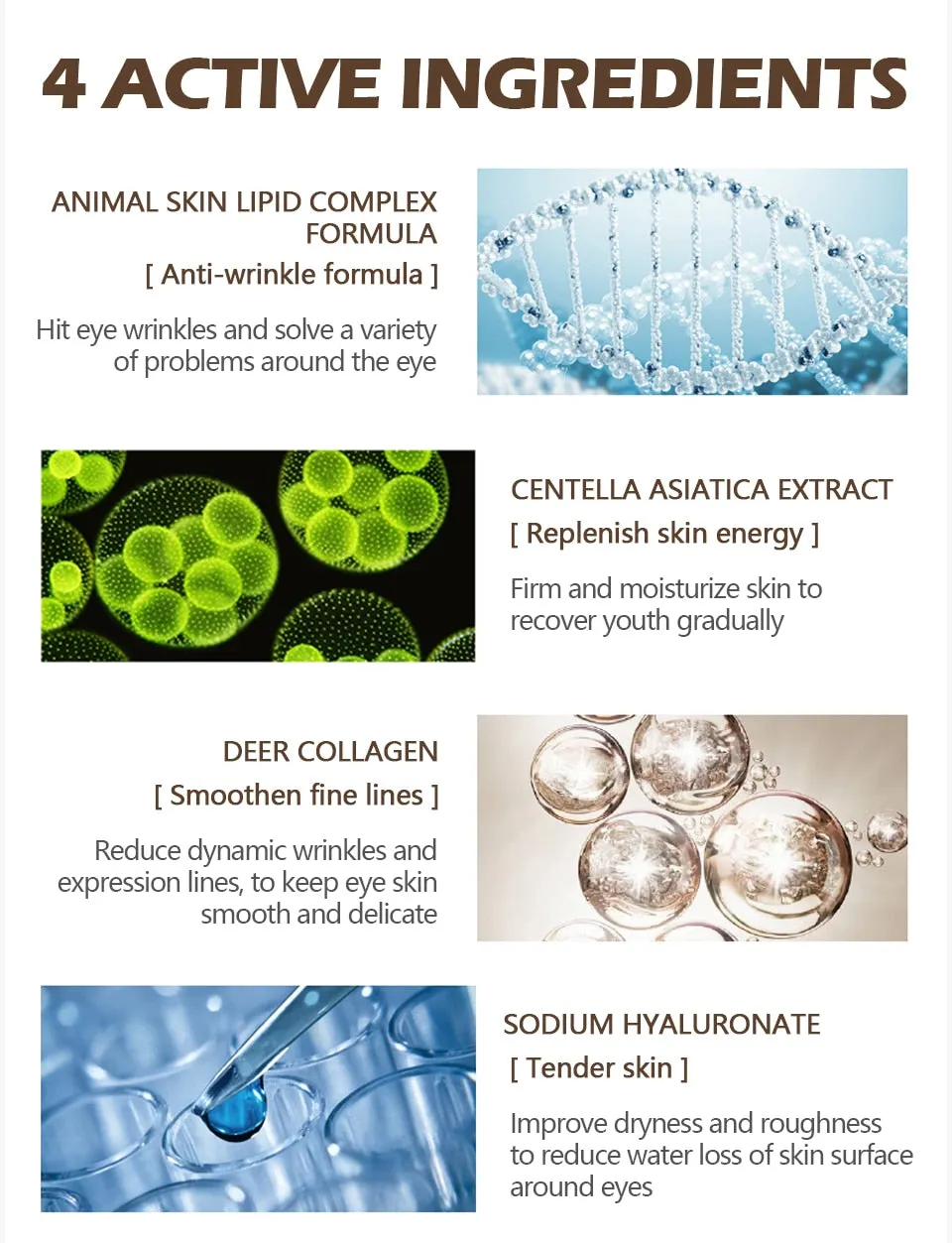 Crocodile Wrinkles Eye Cream Hyaluronic Acid Gel