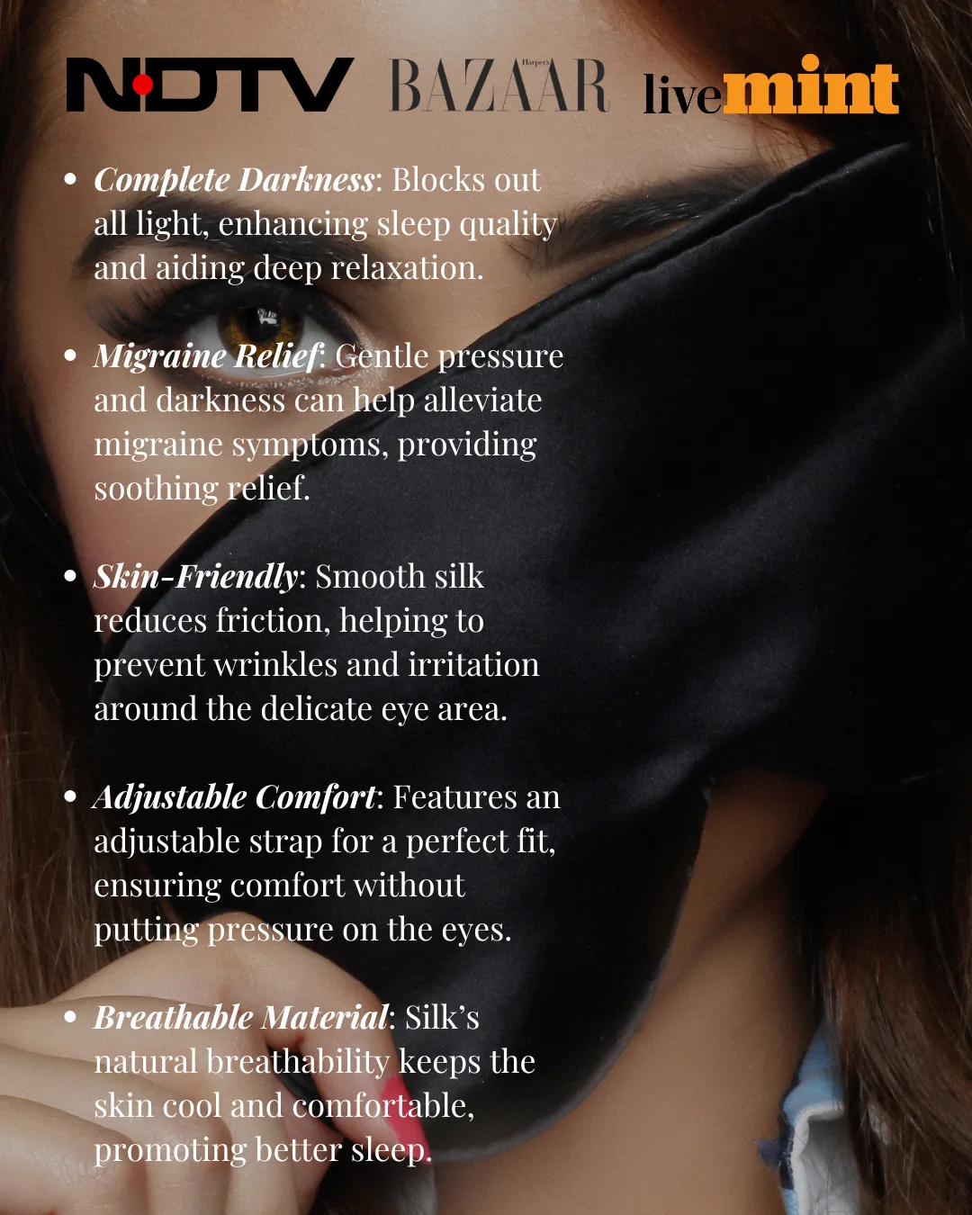 DEEP SLEEP EYE MASK - CHAMPAGNE GOLD