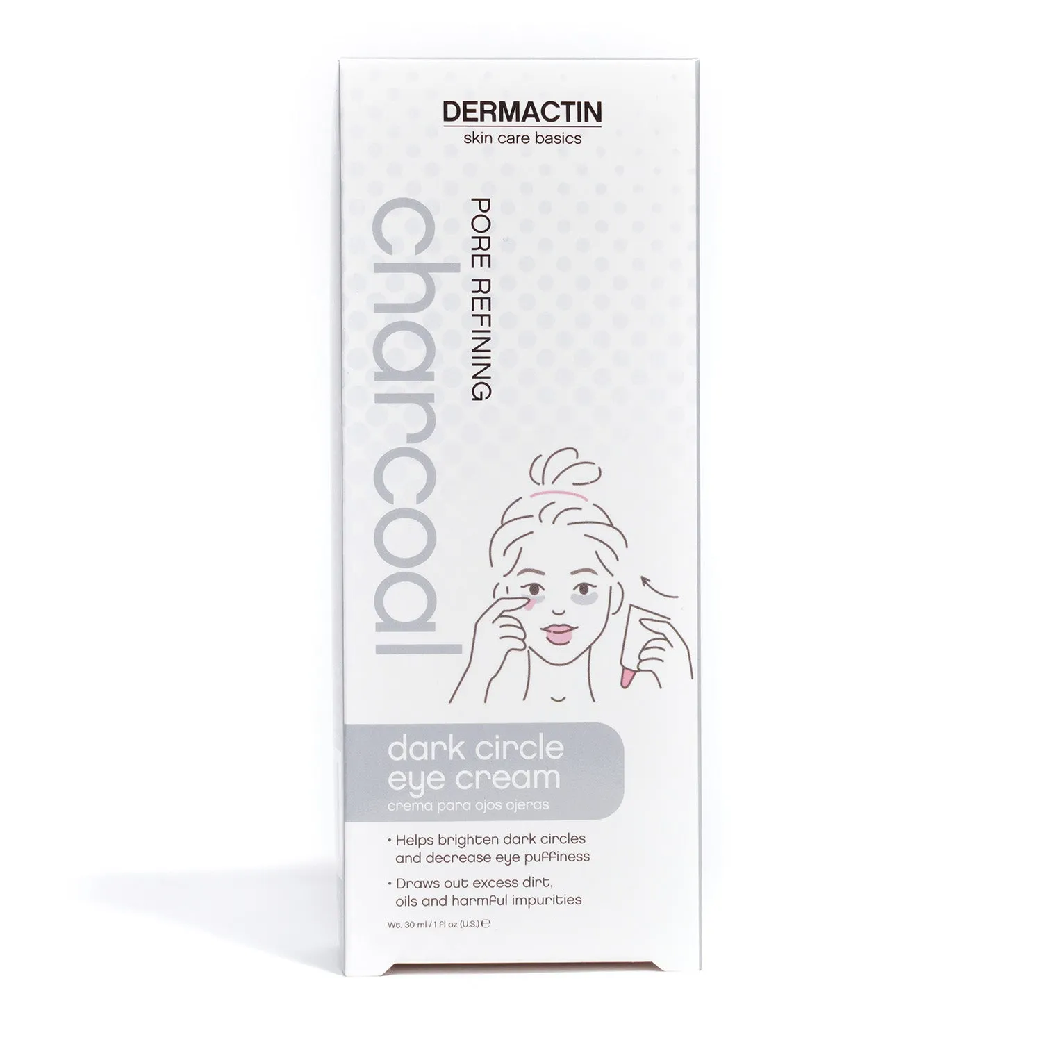 Dermactin Pore Refining Charcoal Dark Circle Eye Cream 1oz/ 30ml