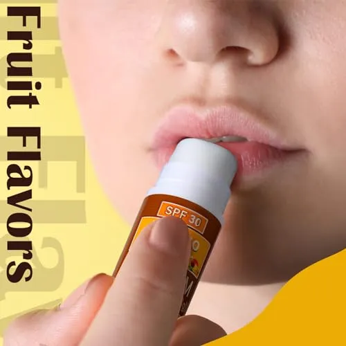 Dimsile 10 Pcs Mini Sunscreen Lip Balms Bulk SPF 30 Lip Balm Sticks Favors with Sunscreen SPF Employee Staff Appreciation Gifts Bulk Team Coworkers Christmas Party Gifts for Travel Beach