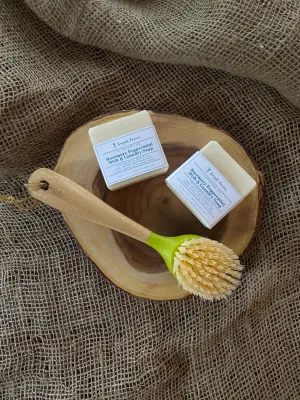 Dish and Laundry Soap Bar with Rosemary & Peppermint | All-Natural Solid Dish Detergent | Solid Stain Remover Bar