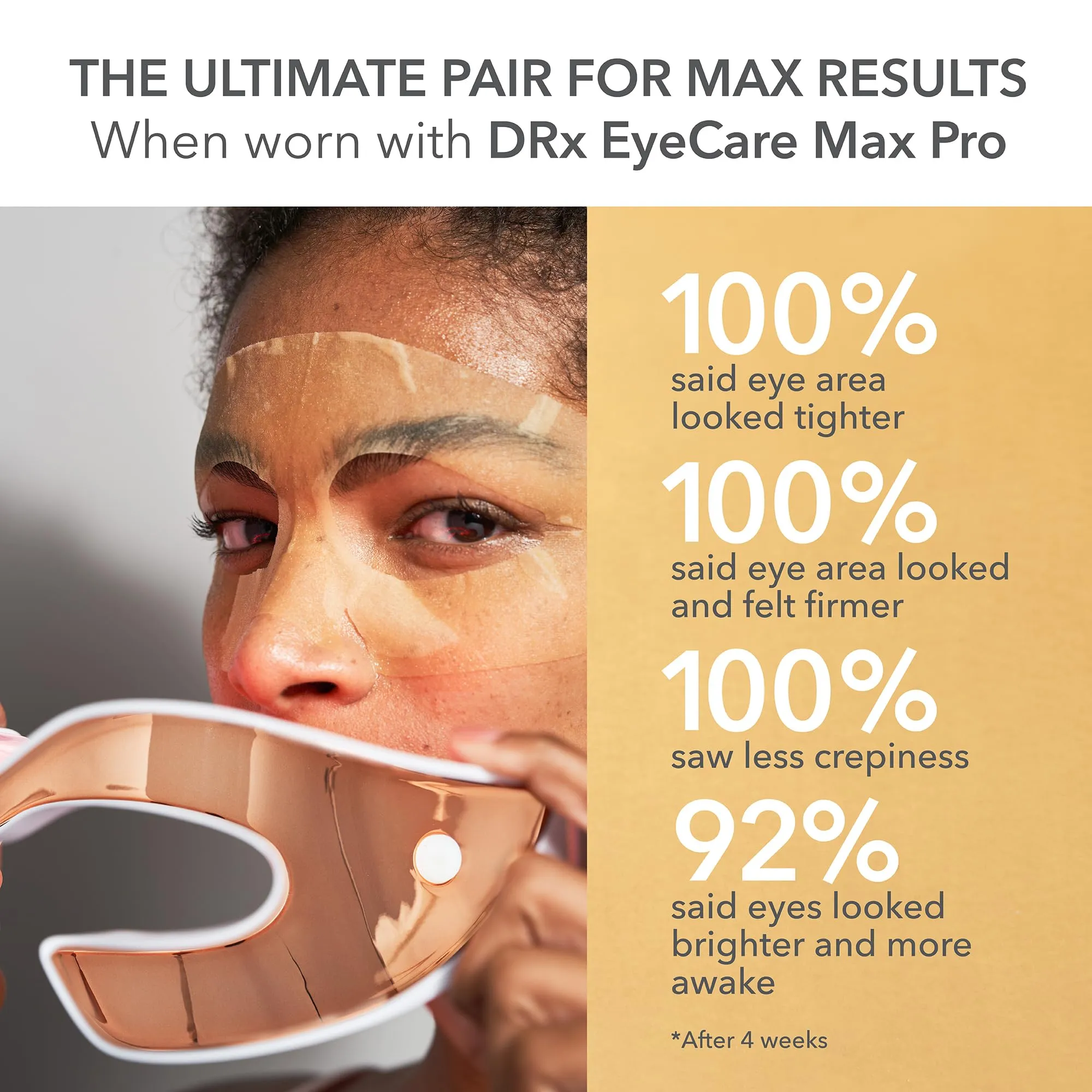 Dr Dennis Gross DermInfusions Lift   Repair Eye Mask | Visibily Lift   Firm, Fills the Appearance of Fine Lines, Deepy Hydrates   Repairs, Visibly Depuffs the Undereye Area | 4 Treatments