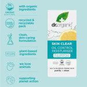Dr. Organic Skin Clear Oil Control Moisturiser 50ml
