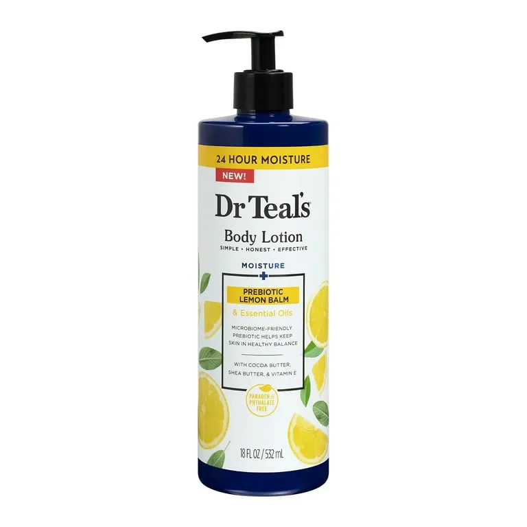 DR TEAL'S MOISTURE  PREBIOTIC BALM BODY LOTION 532ML