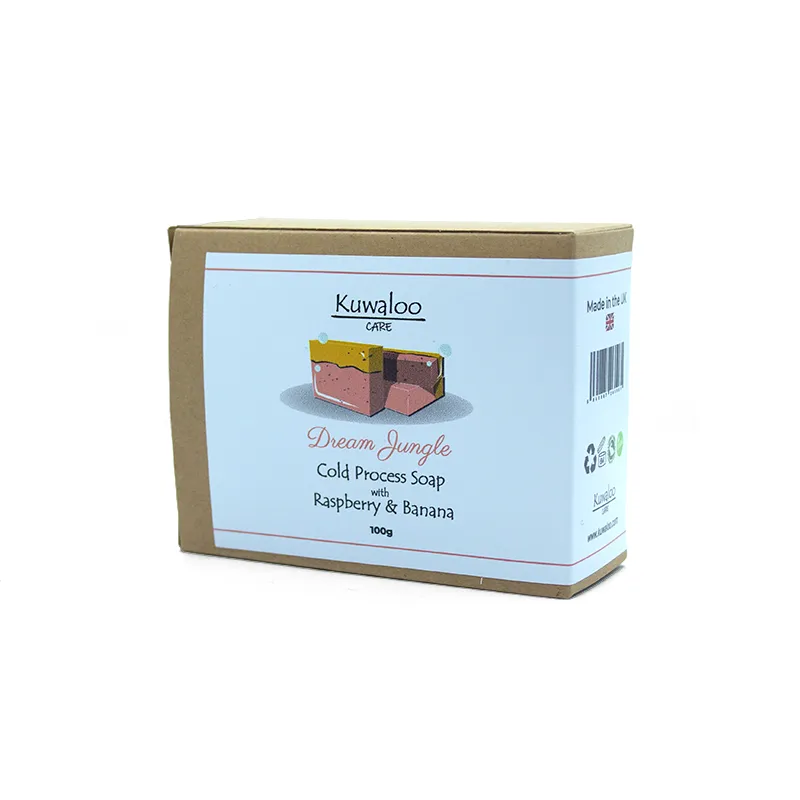 'Dream Jungle' Organic Vegan Soap 100g - Raspberry & Banana