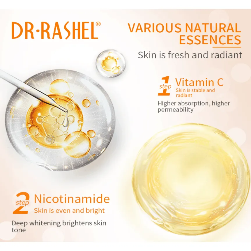Dr.Rashel Vitamin C Brightening & Hydrating Hand & Foot Cream - 100g × 2Pcs (Offer)