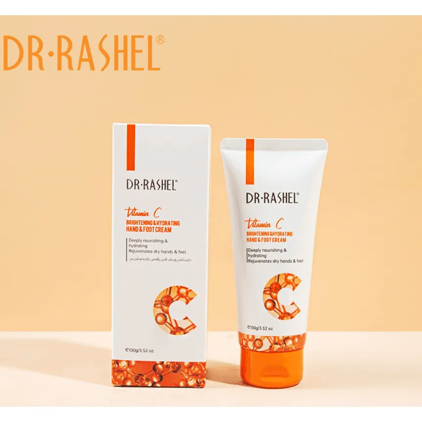 Dr.Rashel Vitamin C Brightening & Hydrating Hand & Foot Cream - 100g × 2Pcs (Offer)