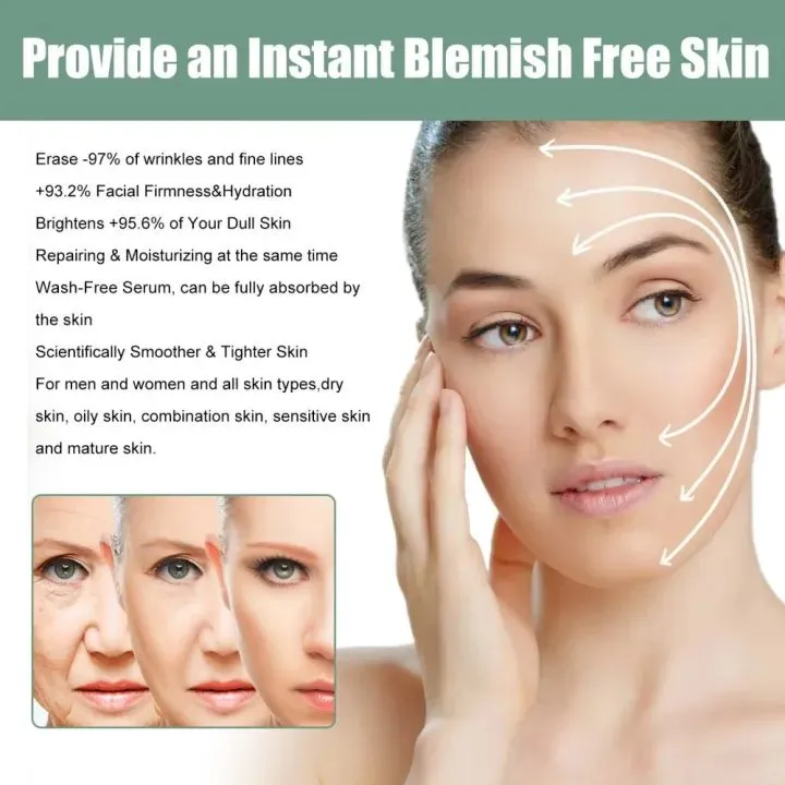 Eelhoe Advanced Collagen Boost Face Serum Lifting Firming Fade Fine Lines Wrinkle Anti-aging Facial Essence Brightening Skin Tone Whitening Moisturizing Face Nourishing Skin Care Booster Serum（30ml