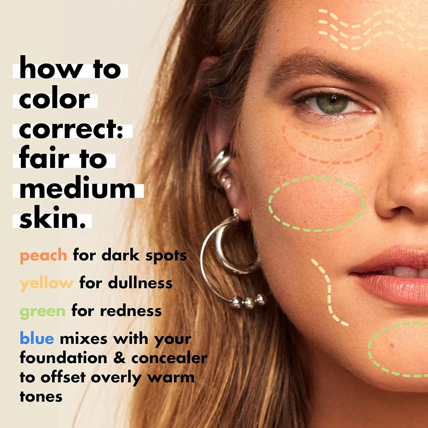 e.l.f. Camo Color Corrector, Hydrating & Long-Lasting Color Corrector For Camouflaging Discoloration, Dullness & Redness, Vegan & Cruelty-Free, Orange