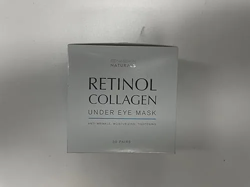 Enaskin Naturals Under Eye Patches Dark Circles Under Eye Masks for Puffiness - Green Tea Eye Gel Pads With Retinol & Collagen & Hyaluronic Acid, Wrinkles Reducing Gels for Eye Bags & Fine Lines