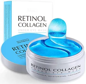 Enaskin Naturals Under Eye Patches Dark Circles Under Eye Masks for Puffiness - Green Tea Eye Gel Pads With Retinol & Collagen & Hyaluronic Acid, Wrinkles Reducing Gels for Eye Bags & Fine Lines