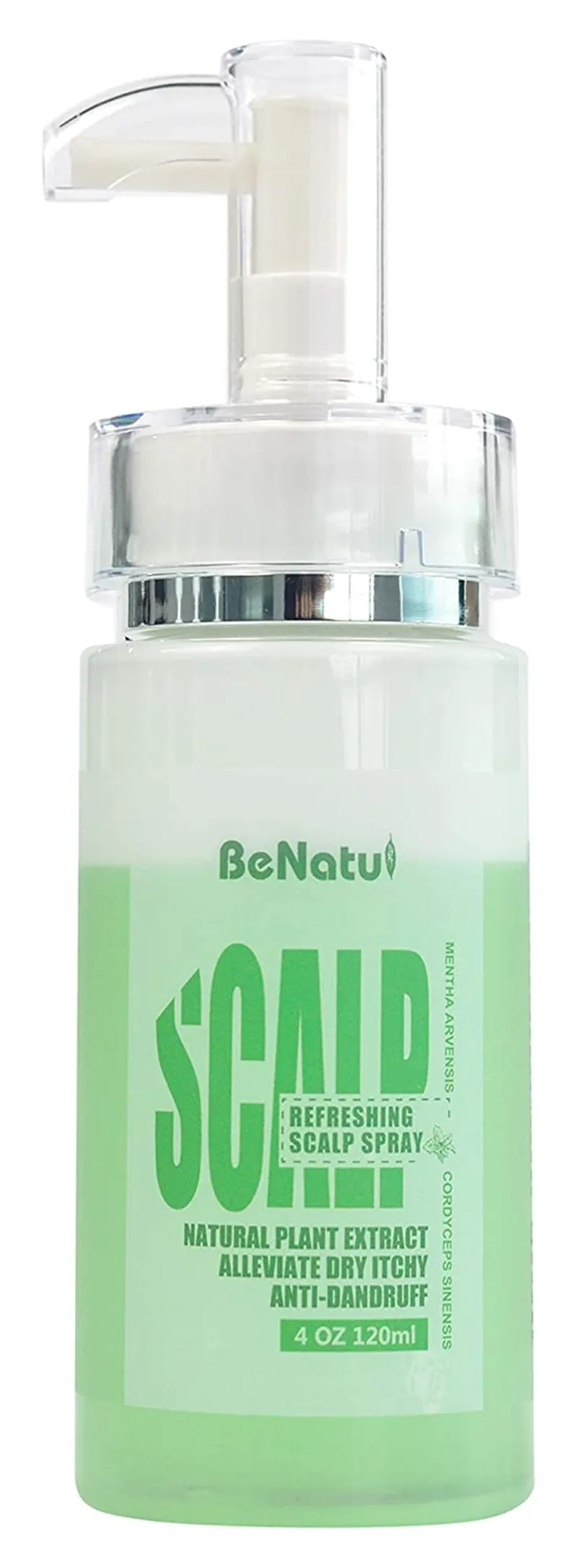 Essential Oil Hair Serum for Dry Itchy Scalp, Scalp Treatment Refreshing Spray for Dandruff - with Peppermint, Rosemary and Tea Tree Oil 4Oz