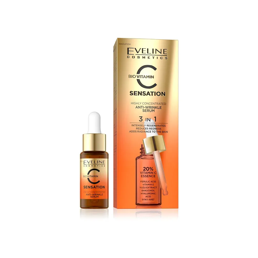 Eveline C Sensation Anti-Wrinkle 3 in 1 Serum 18ml