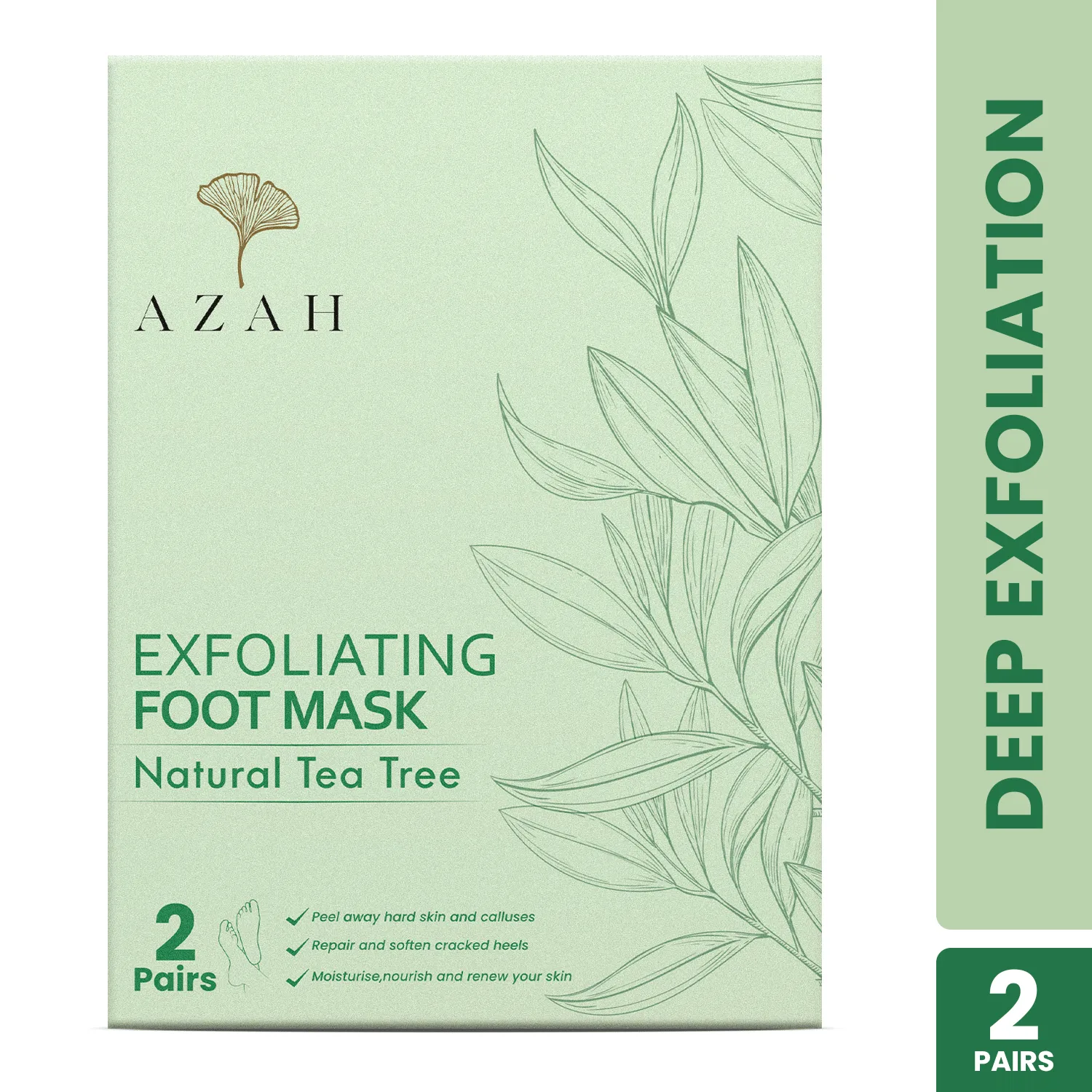 Exfoliating Foot Mask | Tea Tree | Pack of 2