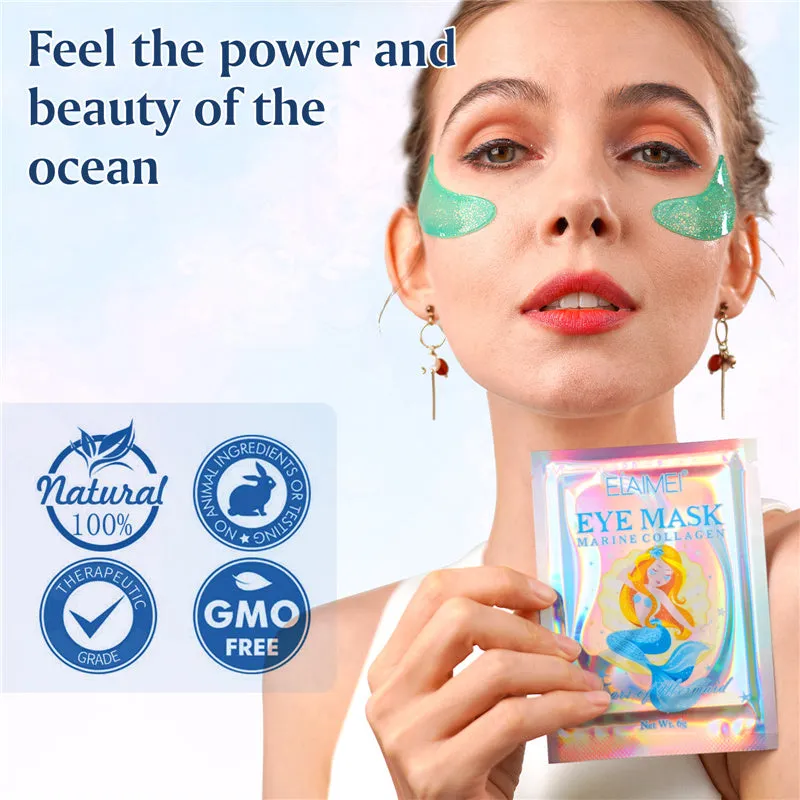Eye Wrinkle Pads Patches Masks with Natural Marine Collage 18 Pairs