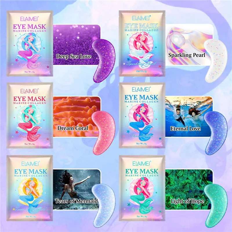 Eye Wrinkle Pads Patches Masks with Natural Marine Collage 18 Pairs