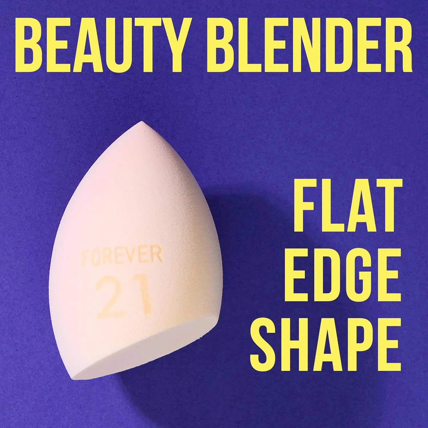 Flat Edge Beauty Sponge (TAN) - Cosmetic Makeup Applicator, Beauty Blender | Professional Beauty Tools   Accessories