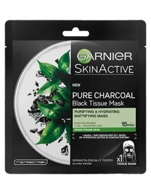 Garnier Charcoal and Black Tea Hydrating Face Mask