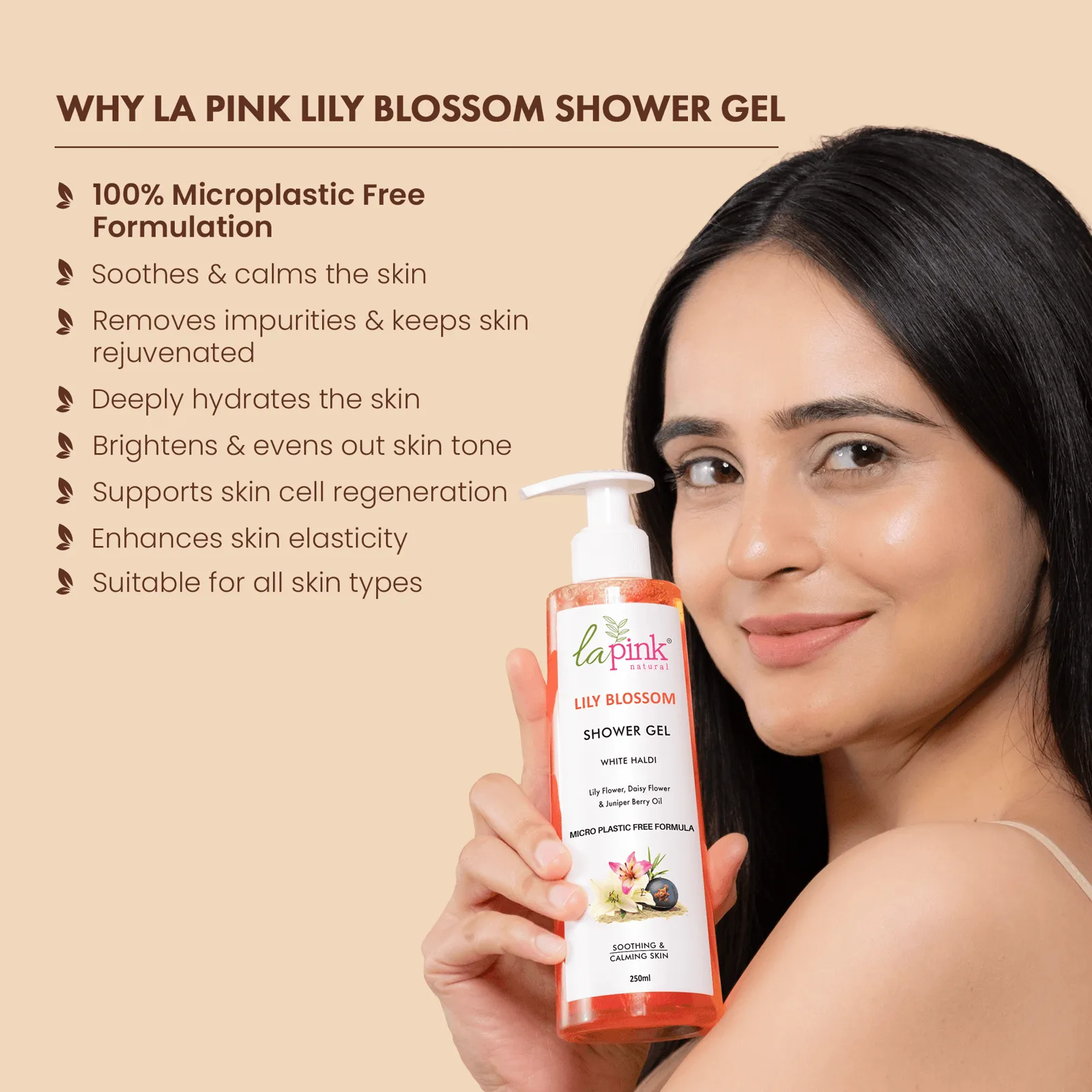 Get Rid of Strawberry Arms & Lega with La Pink Lily Blossom Shower Gel