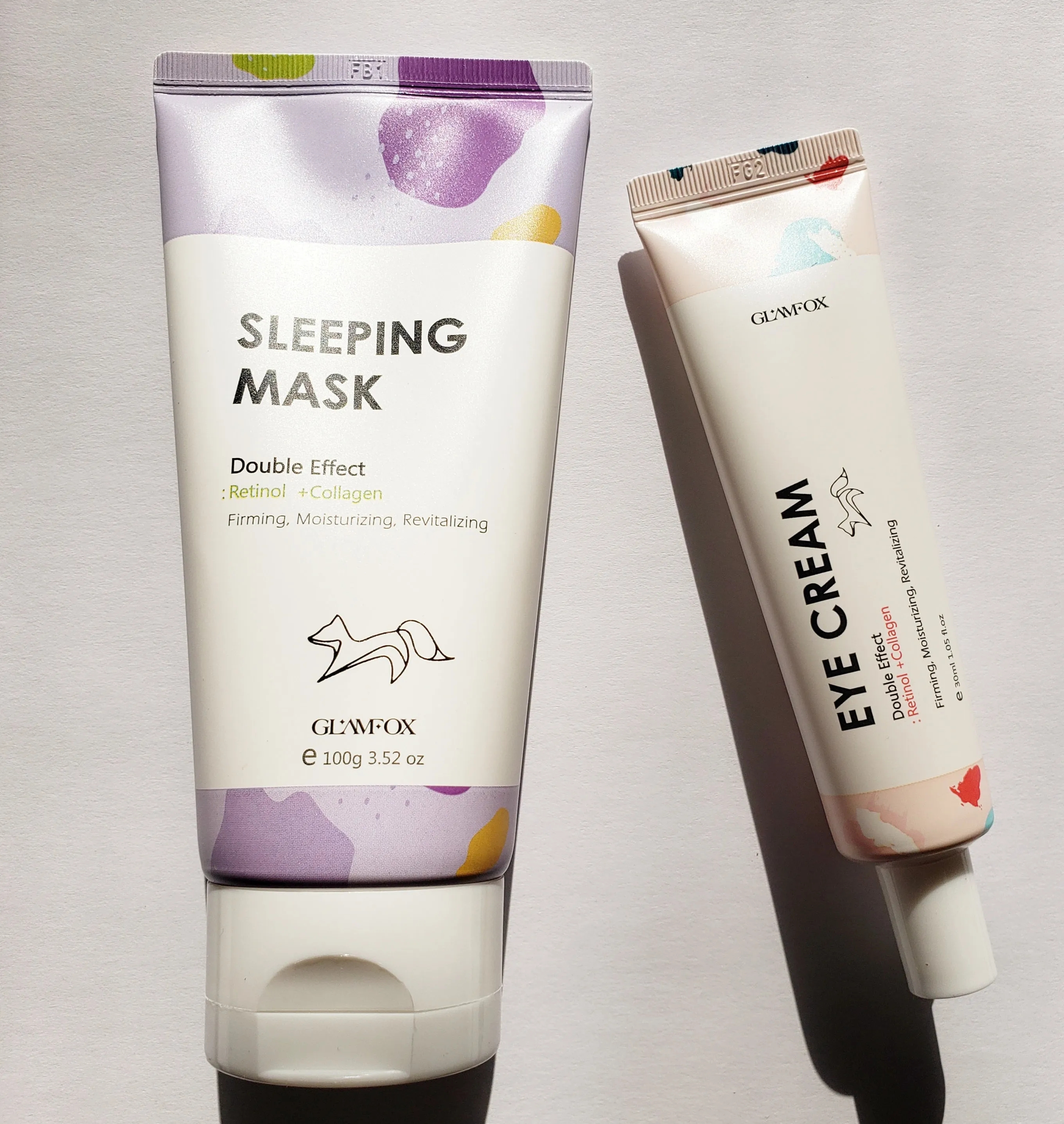 Glamfox Double Effect Retinol and Collagen Sleeping Mask and Eye Cream Duo