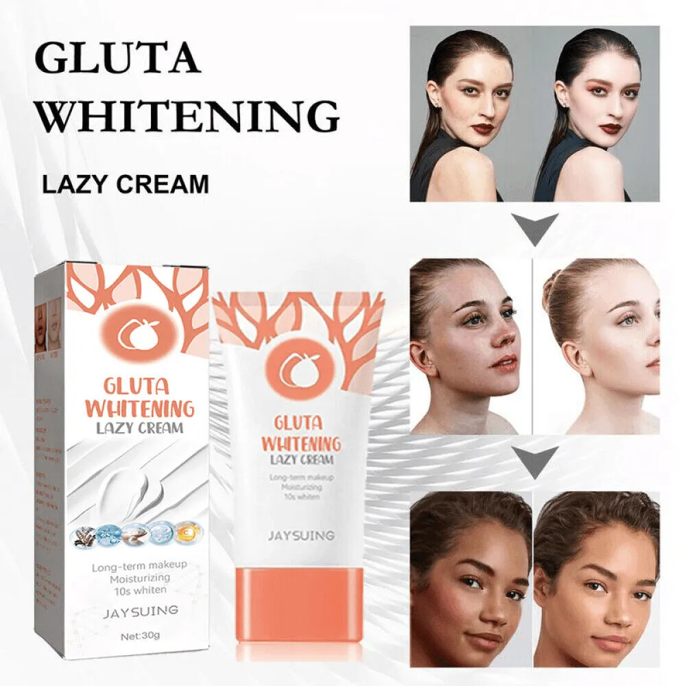 Gluta Whitening Lazy Cream Long Term Makeup - 30g