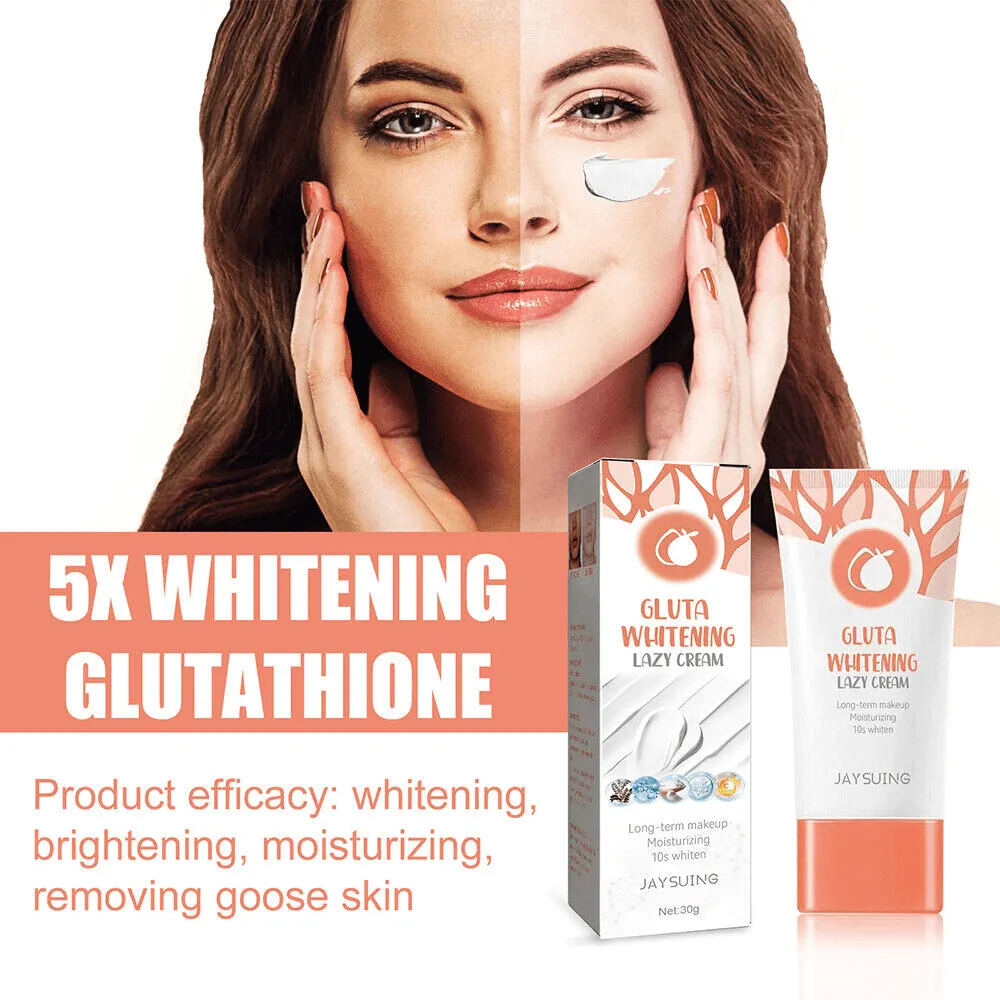 Gluta Whitening Lazy Cream Long Term Makeup - 30g