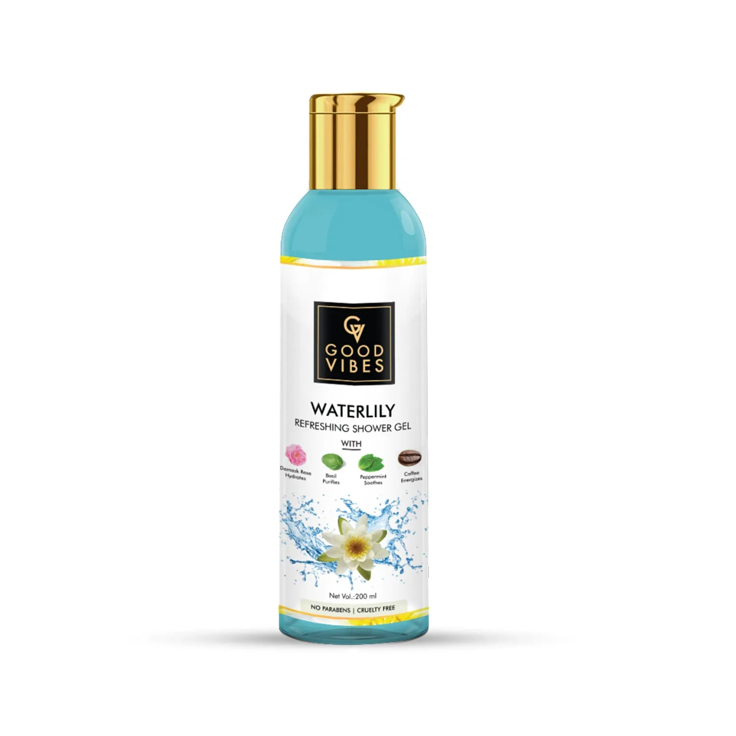 Good Vibes Refreshing Shower Gel (Body Wash) - Waterlily (200 ml)
