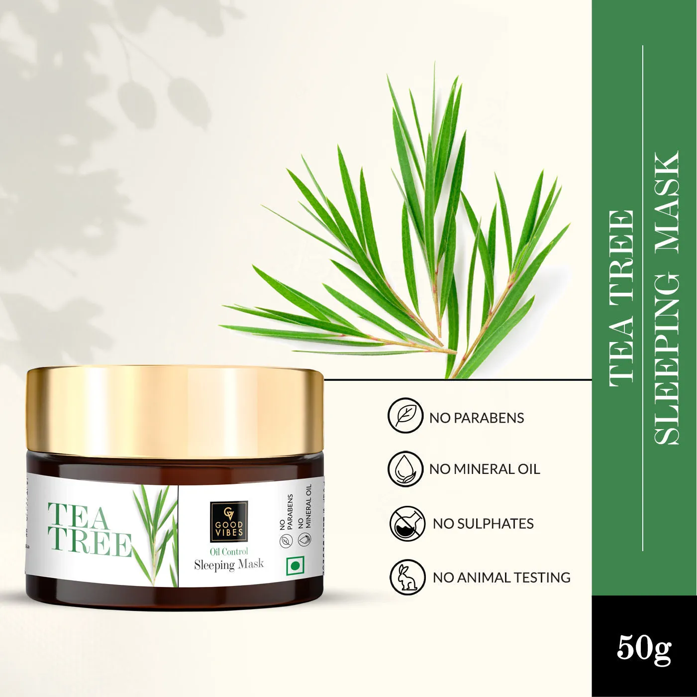 Good Vibes Tea Tree Oil Control Sleeping Mask (50 g)