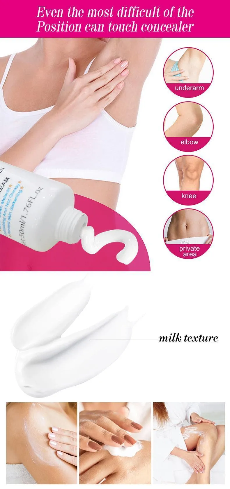 GUANJING Kojic Acid Collagen Armpit Underarm Whitening Cream 50ml
