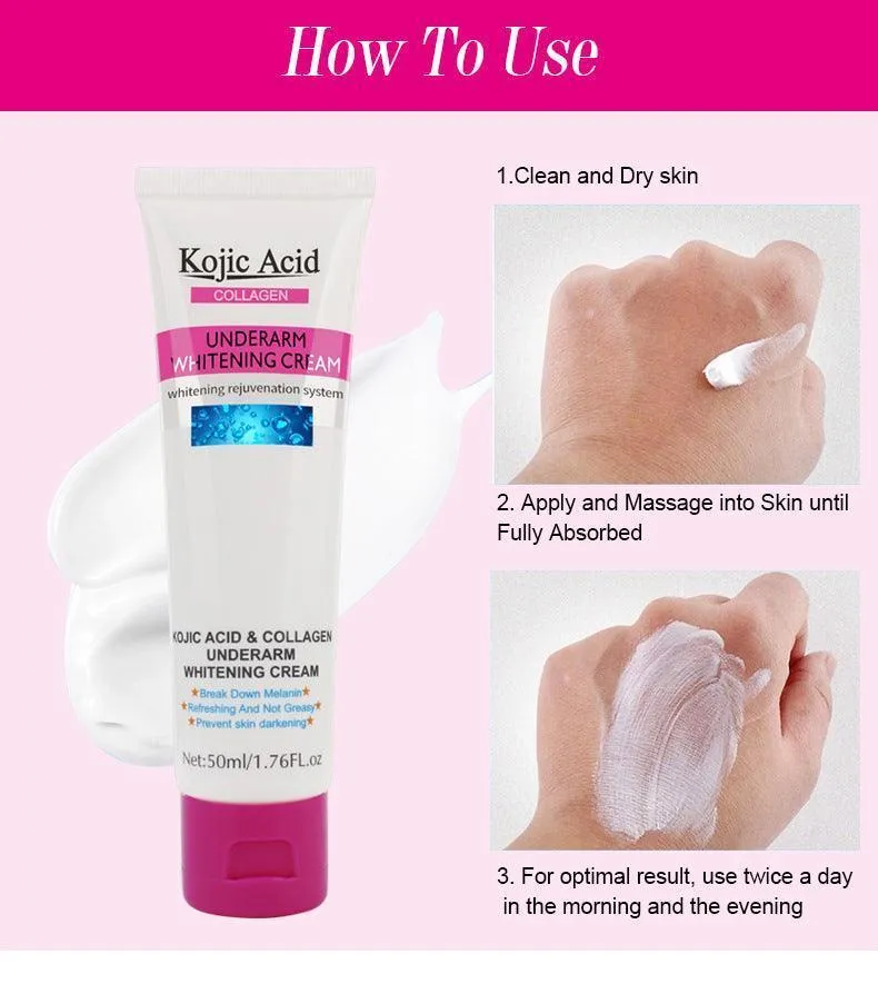 GUANJING Kojic Acid Collagen Armpit Underarm Whitening Cream 50ml