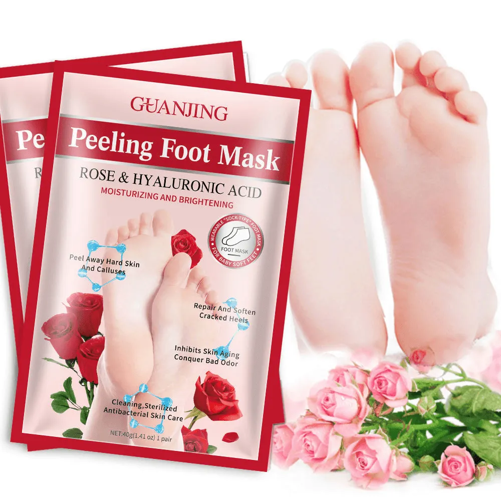 Guanjing Rose Nourishing Foot Peeling Mask - 40g