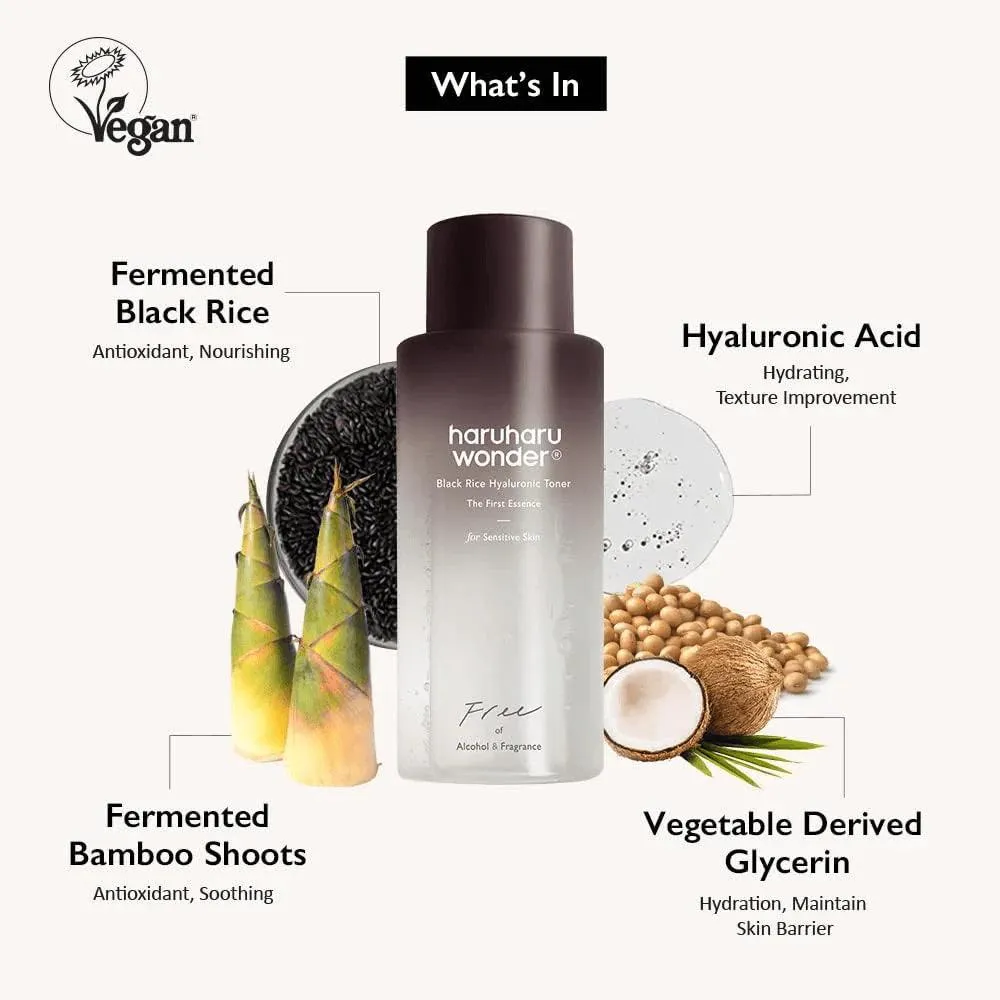 Haruharu  -  Wonder Black Rice Hyaluronic Toner  Fragrance Free - 150ml