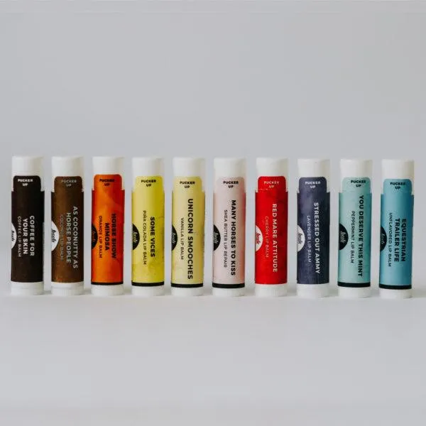 HEELS DOWN NATURAL LIP BALM Perfect Horse Girl Gift