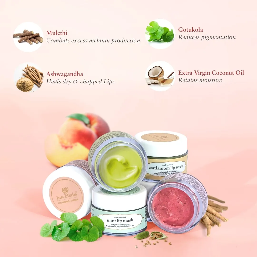 Herb Enriched Lip Scrub & Mask Duo : 15 g