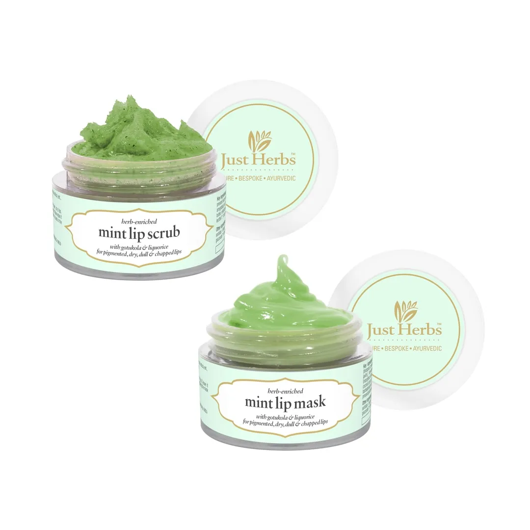 Herb Enriched Lip Scrub & Mask Duo : 15 g