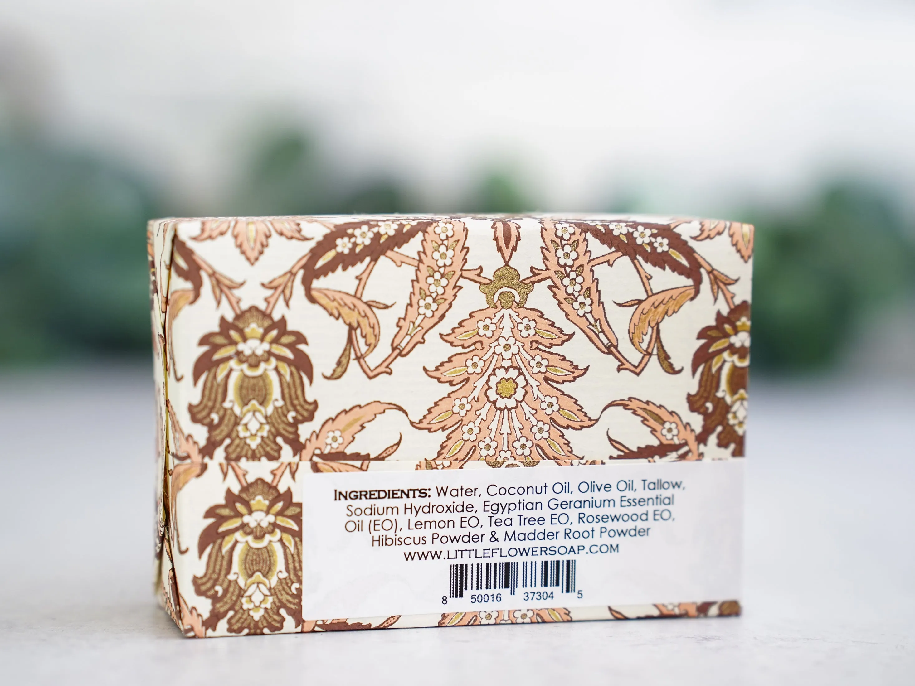 Hibiscus Rose Geranium - Large Bar Soap 6oz