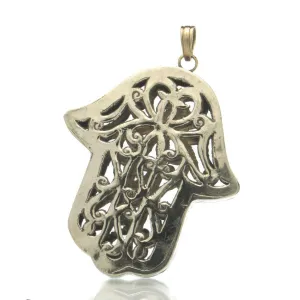 Hollow Hamsa Pendant, Large