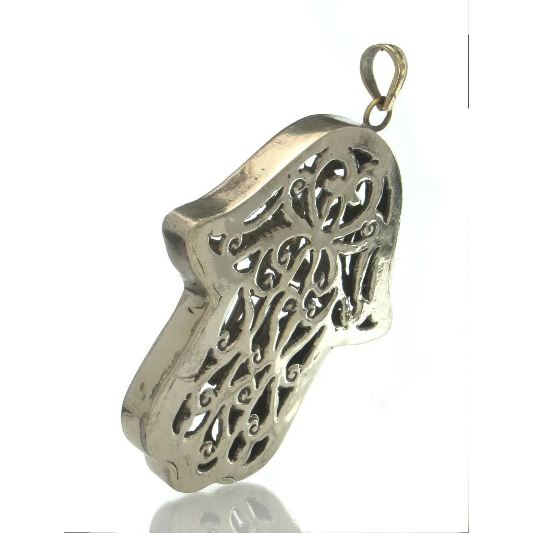 Hollow Hamsa Pendant, Large