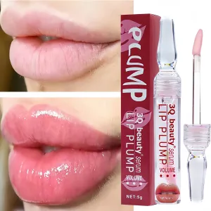 Instant Lip Enhancer Plumper Oil - Extreme Volumizing Lip Gloss Serum. Nourish, Anti-Wrinkle, Sexy Lip Moisturizing Care Cosmetics.
