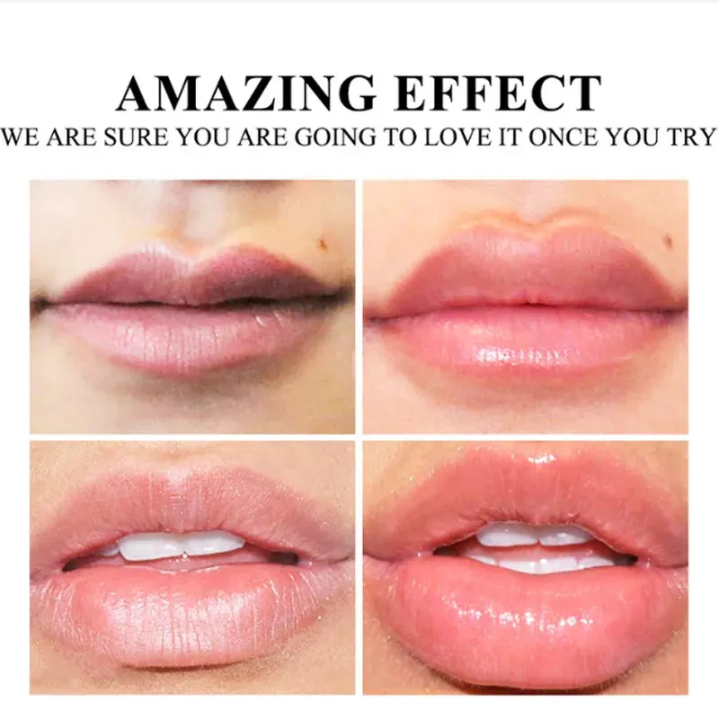 Instant Lip Enhancer Plumper Oil - Extreme Volumizing Lip Gloss Serum. Nourish, Anti-Wrinkle, Sexy Lip Moisturizing Care Cosmetics.