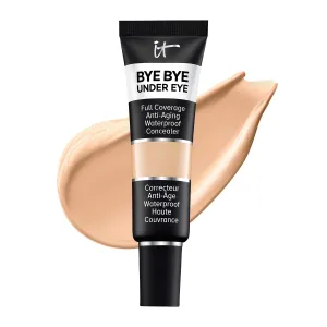 IT Cosmetics Bye Bye Under Eye Concealer - Waterproof Full Coverage Concealer For Dark Circles, Fine Lines, Redness & Discoloration, Formulated with Hyaluronic Acid, Natural Finish  0.4 fl oz