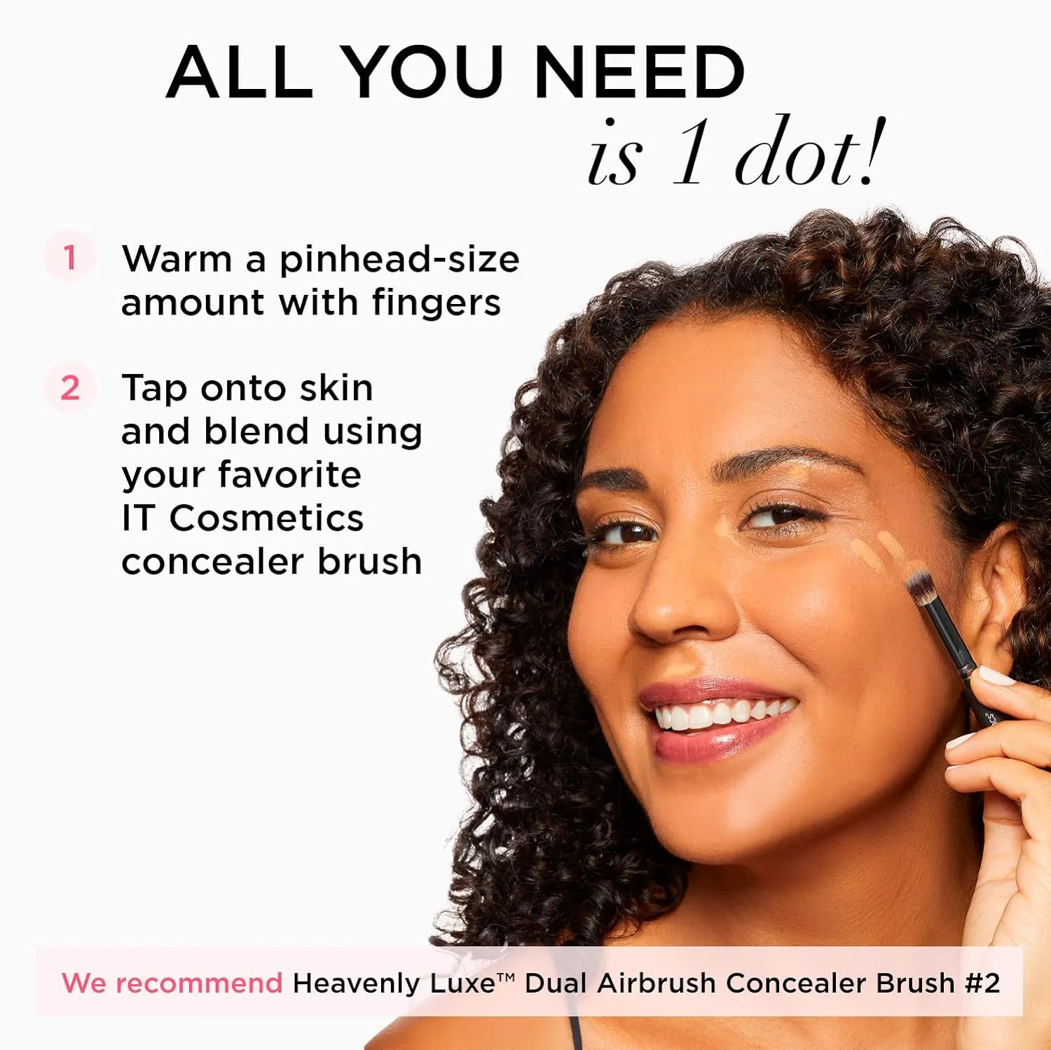 IT Cosmetics Bye Bye Under Eye Concealer - Waterproof Full Coverage Concealer For Dark Circles, Fine Lines, Redness & Discoloration, Formulated with Hyaluronic Acid, Natural Finish  0.4 fl oz